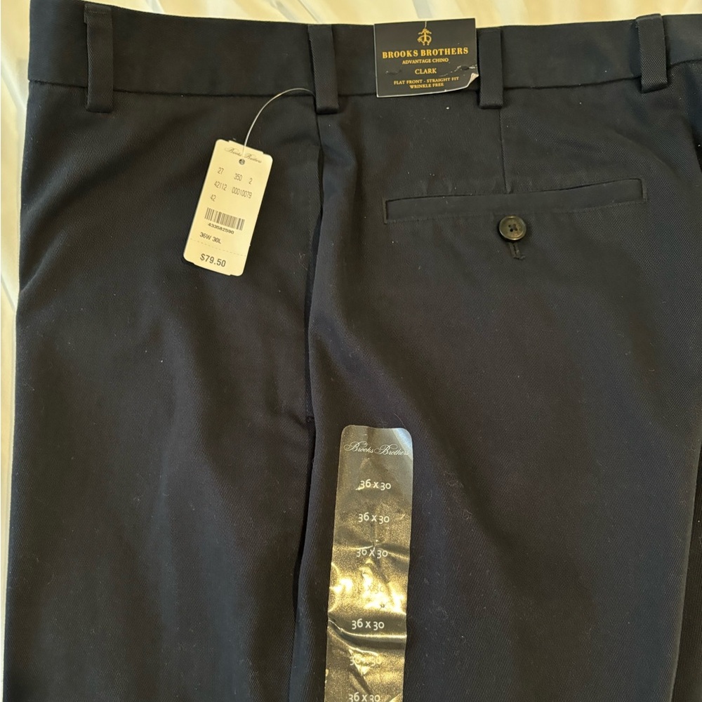 Brooks Brothers Clark Chino 36x30 - Navy